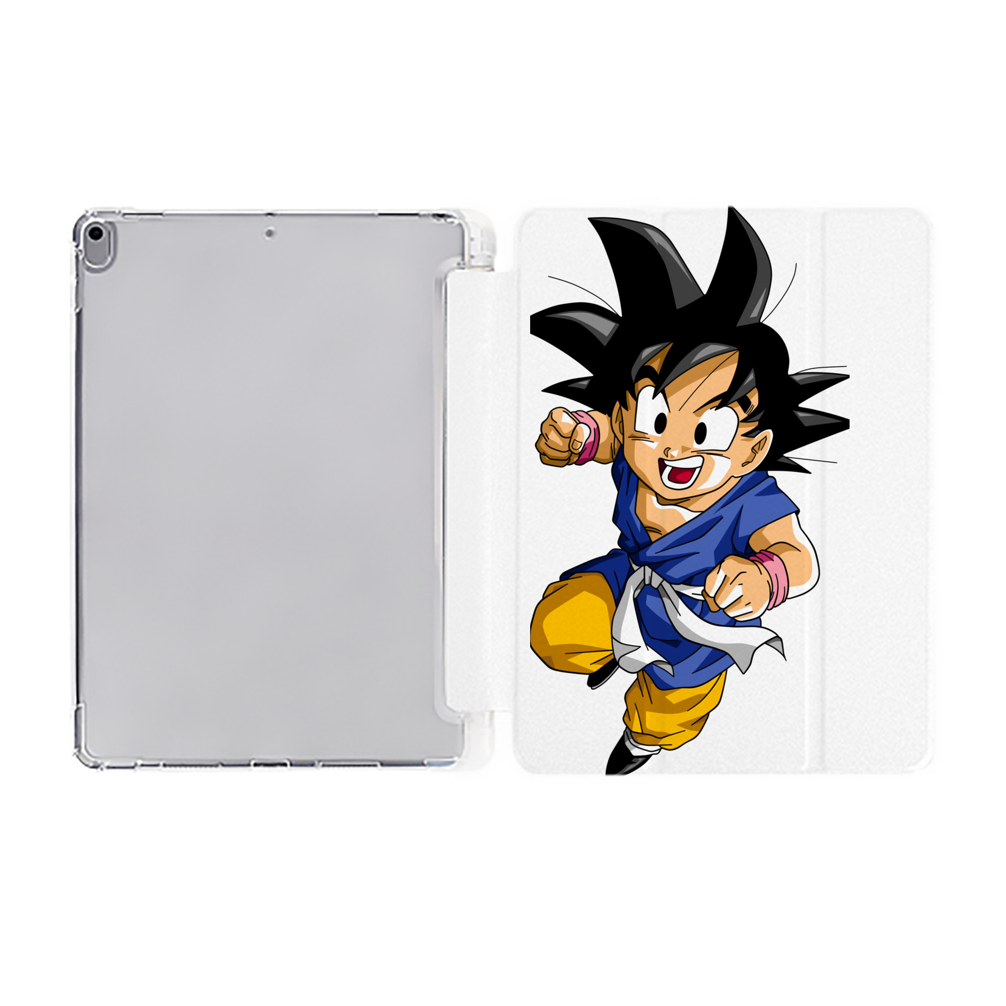 （画像用） ドラゴンボール 孫悟天 そん ごてん DRAGON BALL Son Goten IPad ケース ペン収納付き 三つ折りスタンド PUレザー×シリコン 対応機種9.5/10.5/10.9インチ